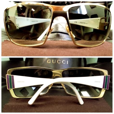white gold gucci glasses